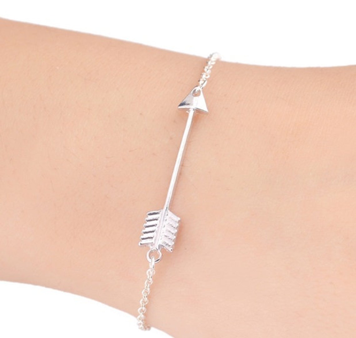 Arrow / Triangle / Geometric / Bracelet / Silver / Hipster / Etsy Israel
