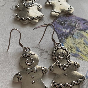 Gingerbread Man Gingerbread Woman Gingerbread Couple Gingerbread Dad Gingerbread Mom Couple Earrings Girl Boy Earrings The Happy Couple