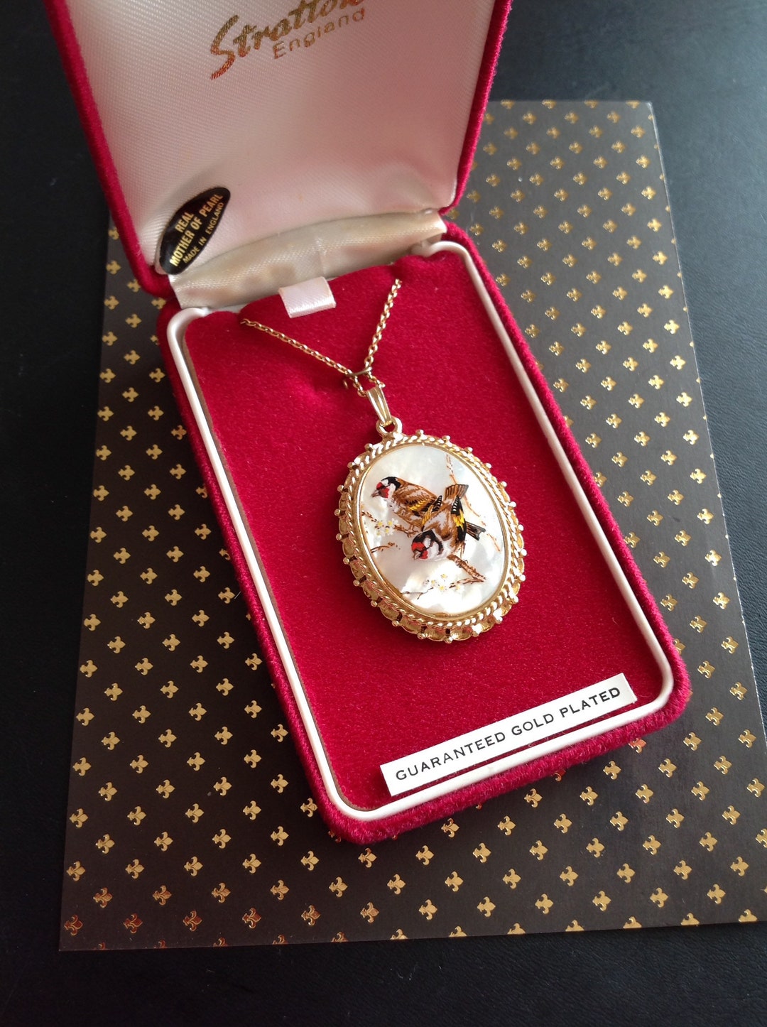 Stratton Pendant Stratton Jewellery Stratton England Goldfinch - Etsy