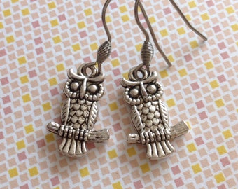 Eulen-Ohrringe Eulen-Schmuck Handgemachte Ohrringe Eulen-Charme Eulen-Liebhaber Niedlicher Eulen-Vogel Ohrringe Eulen-Accessoire Eulen-Design Schleiereule Weise Eule