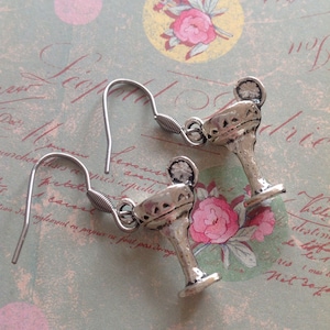 Cocktail Earrings Gin And Tonic Ice And Slice Drink Earrings Champagne Earrings Cocktail Jewellery Alcohol Earrings Wine Glass Drink Charm