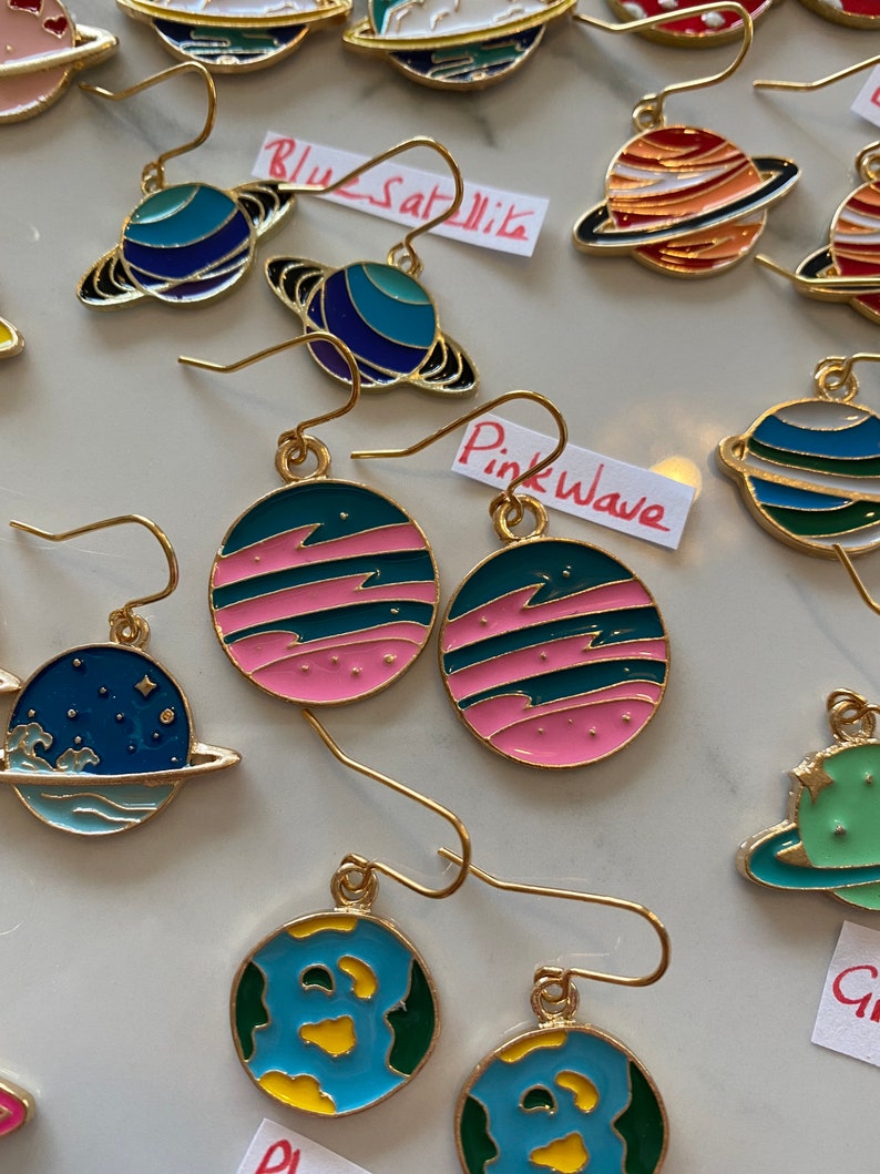 saturn earrings amazon