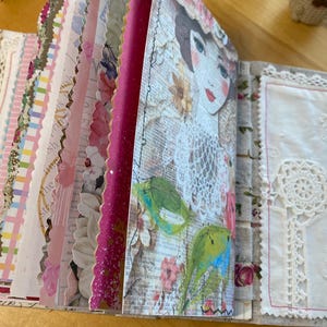 Handmade Book Journal Diary Pink Girl Pink Journal Handmade Journal ...