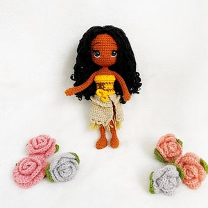 Moana Princess Crochet, nursery decor, Moana amigurumi, Crochet princess, Baby gift, Girl gift, Toy, Doll, gift