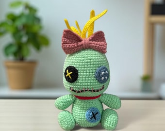 かぎ針編みのスクランプ人形：リロ＆スティッチ風あみぐるみ（4/6