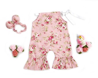 cotton seersucker harem jumpsuit baby