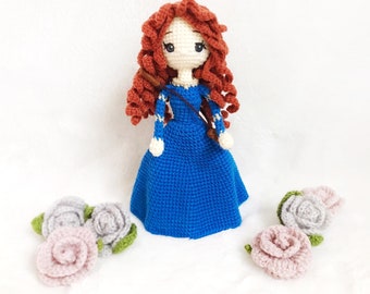 Merida Princess Crochet, nursery decor, Pocahontas amigurumi, Crochet Merida, Baby gift, Girl gift, Birthday Gift, Toy, Doll, gift