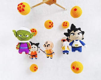 Crochet Dragon Ball Z Baby Mobile: Anime Nursery Decor