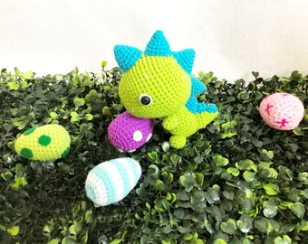 Cute T Rex Dinosaur Amigurumi, nursery decor, Dinosaur amigurumi, Crochet Dinosaur, Handmade Dinosaur gift, Dinosaur doll, toys