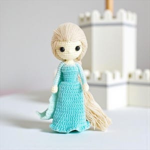 Crochet Elsa Doll: Handmade Princess Amigurumi - Baby/Girl Gift image 1