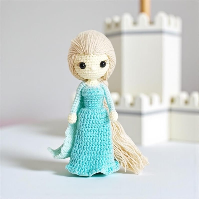 Crochet Elsa Doll: Handmade Princess Amigurumi - Baby/Girl Gift image 1