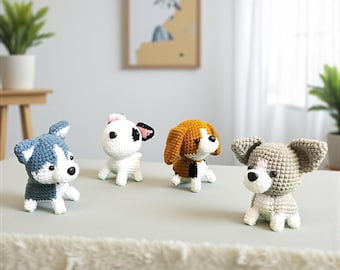 Crochet Puppy Amigurumi: Handmade Dog Doll, Nursery Decor