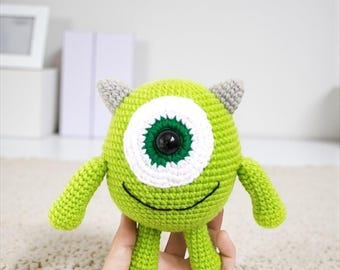 Mike Wazowski Häkelpuppe: Handgemachtes Amigurumi-Monster
