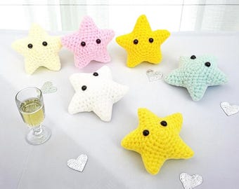 Crochet Star Amigurumi: Handmade Nursery Decor Toy
