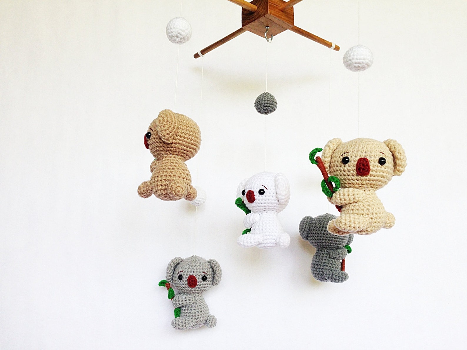 Baby Mobile Crochet Cute Koalas Mobile Koala Baby Mobile Etsy