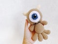 Little Mikey Teddy Bear  Crochet doll,  Monster Amigurumi, Crochet Monster product logo