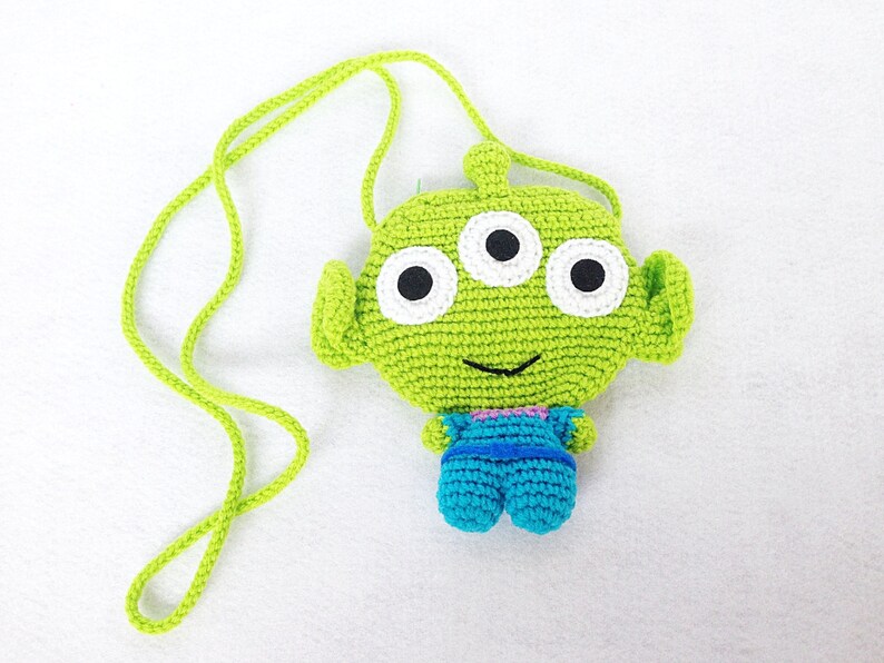 Alien Toy Story Crocheted Purse or Bag crochet Alien Etsy