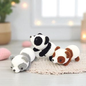 Crochet Panda Amigurumi: Handmade Nursery Decor Toy