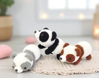 Crochet Panda Amigurumi: Handmade Nursery Decor Toy