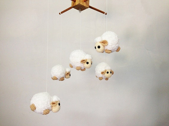 Counting sheep cheap cot mobile