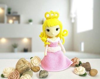 Crochet Sleeping Beauty Princess Doll: Amigurumi Nursery Decor