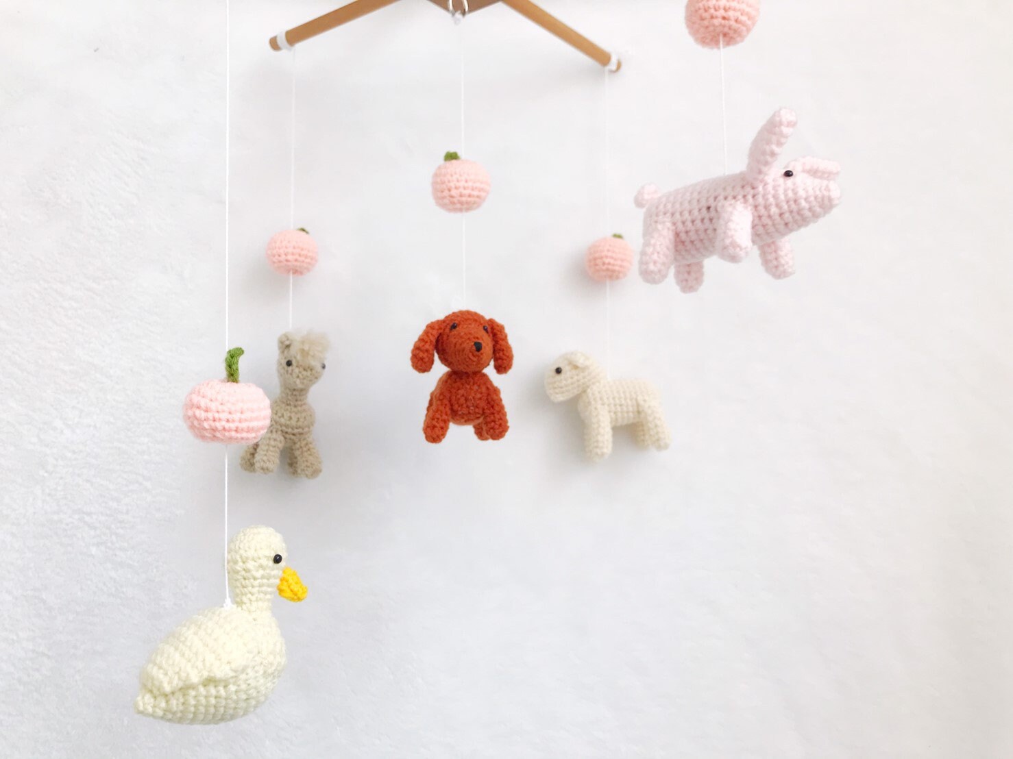 Crochet Baby mobile Farm Animals Baby mobile Nursery decor Etsy