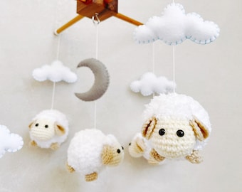 Cute Hanging Baby Lamb Mobile for Baby Generic 