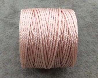 FULL SPOOL - Beadsmith S-Lon 400 Natural (Seashell) Nylon Macrame/Jewelry Cord - Measuring 0.9mm Thick - 35 Yards (105 Feet) - (SL400-NAT)