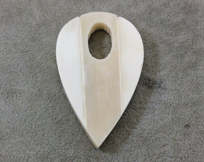 Ouija Planchette Shaped Ox Bone Focal Pendant