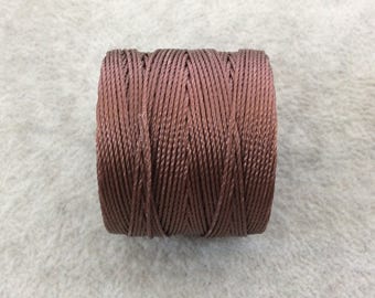 Beadsmith S-Lon 210 Brown Nylon Macrame Cord: 0.5mm, 77 Yards