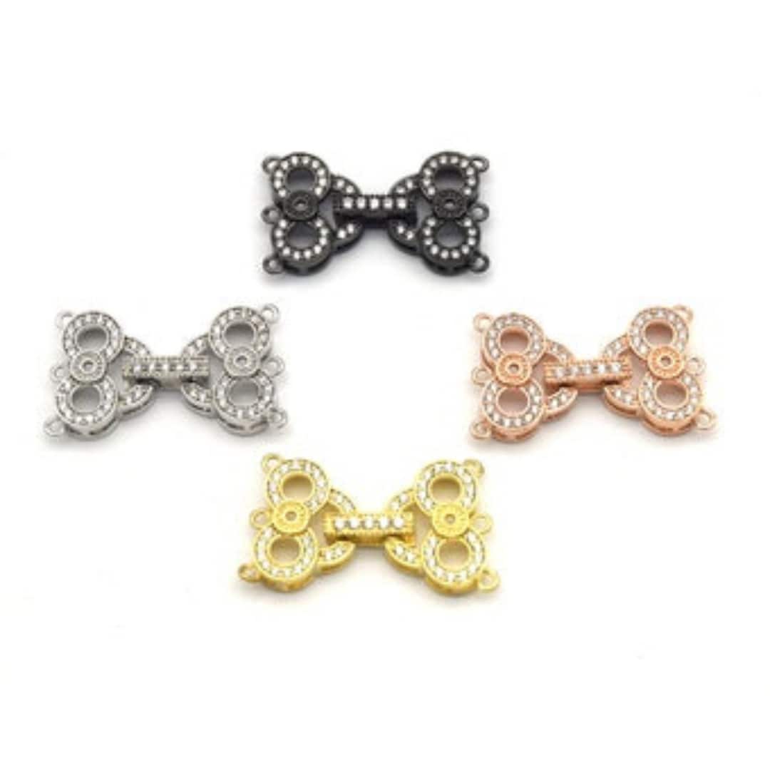 CZ Infinity Loops Clasp Necklace Clasp Bracelet Clasp Etsy UK