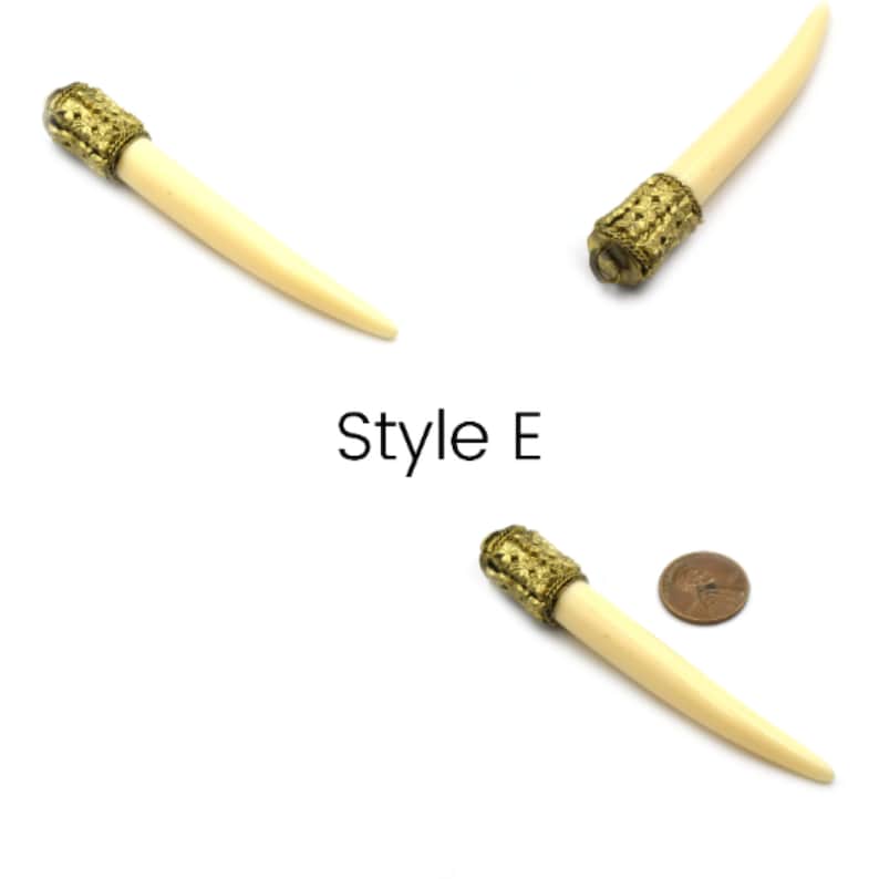 Ox bone focal pendants for jewelry making. These natural shaped pendants feature intricate lines and patterns, perfect for adding an earthy and rustic feel to your handmade jewelry