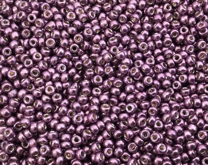 Size 11/0 Glossy Duracoat Galvanized Eggplant Genuine Miyuki Glass Seed Beads - Sold by 23 Gram Tubes (~2500 Beads per Tube) - (11-94220)