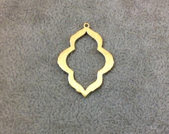 Gold Brushed Plated Copper Keyhole Charm – Jewelry Findings Components (25mm x 32mm)
