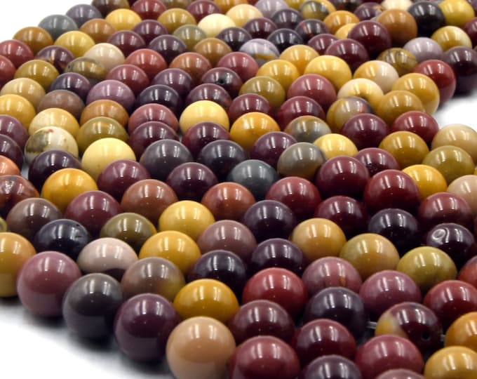 Mookaite Jasper Beads | Smooth Mookaite Round Beads | 2mm 4mm 6mm 8mm 10mm | Single Strands | Loose Beads