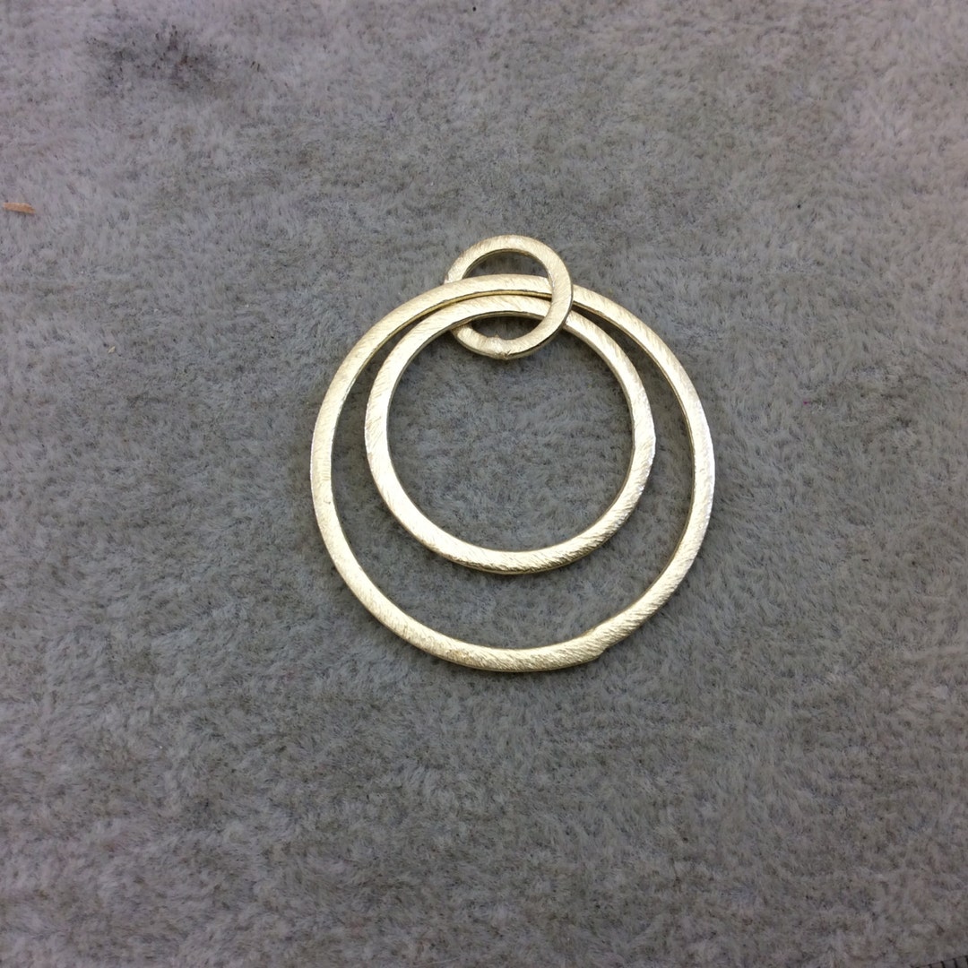 Gold Plated Copper Triple Hoop Pendant Components (10 Pc Pack) - Etsy
