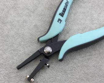 6" Beadsmith Brand Metal Hole Punch Pliers Tool - Use With 22g Thick Metal or Less, Creates 1.25mm Holes - Jewelry-Making Tool - (PLHP125)