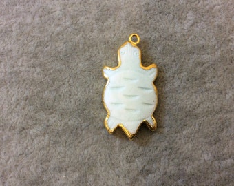 Amuleto Di Tartaruga Marina In Osso Intagliato, Animale - Foto 4