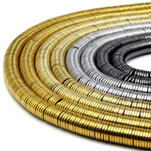 Hematite Heishi Beads | Gold Silver Gunmetal