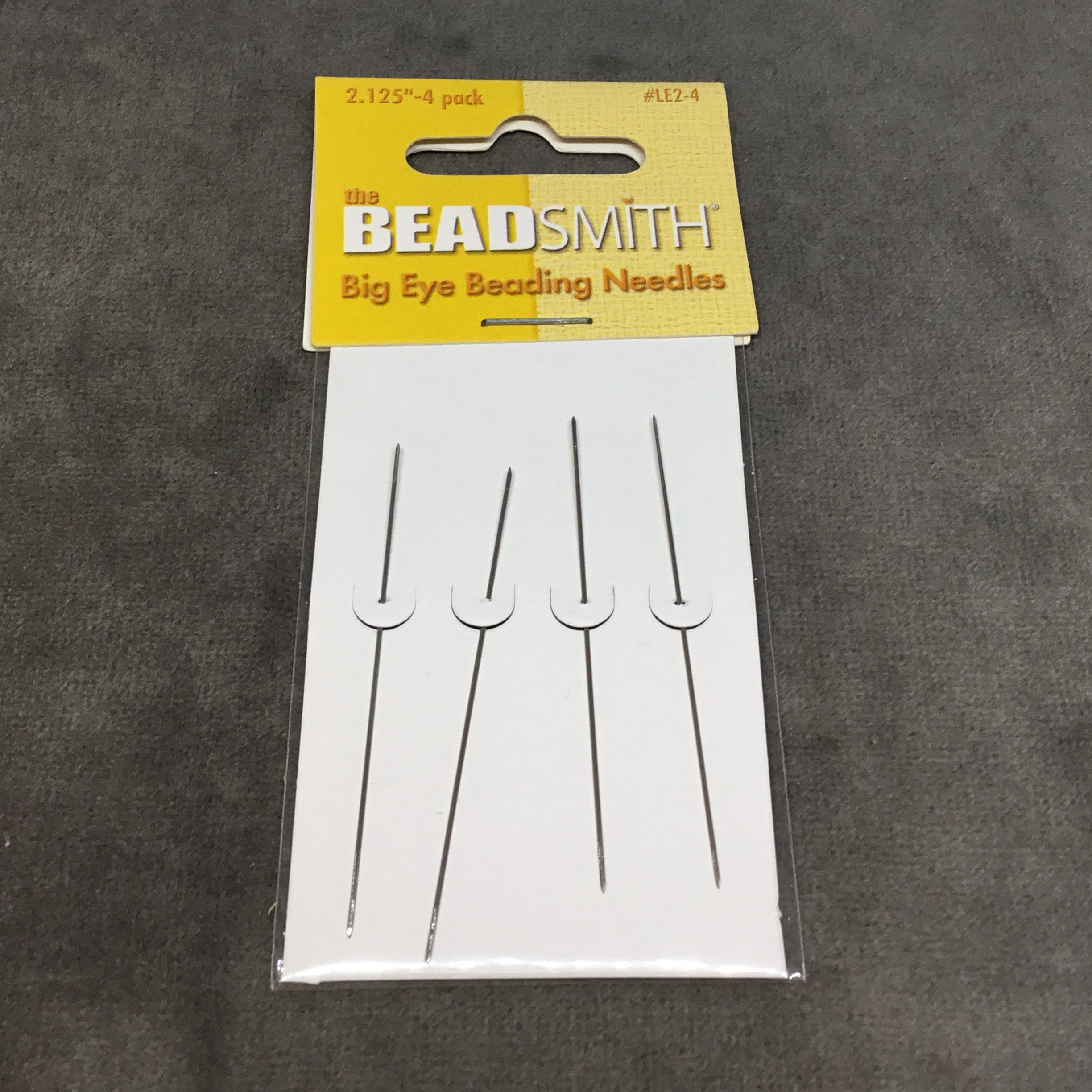 Big Eye Beading Needle, Small 2.125 (4 Pieces)