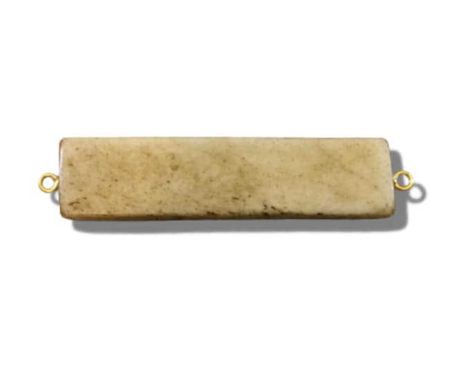 Bar Pendant | Ox Bone Focal Connector | Rectangle Connector | Jewelry Finding