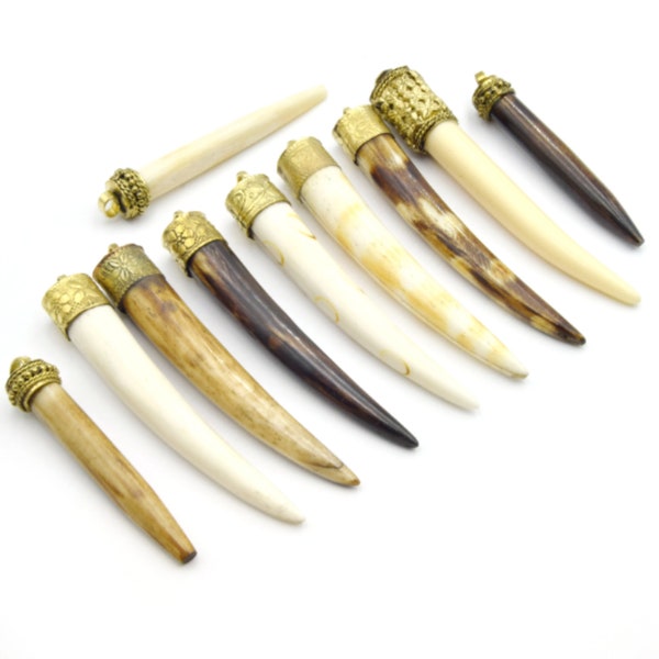 Ox Bone Pendants for Jewelry Making