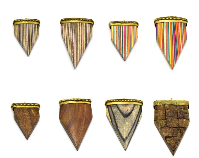 Wooden Arrow Pendants for Jewelry Making - Necklace Focals