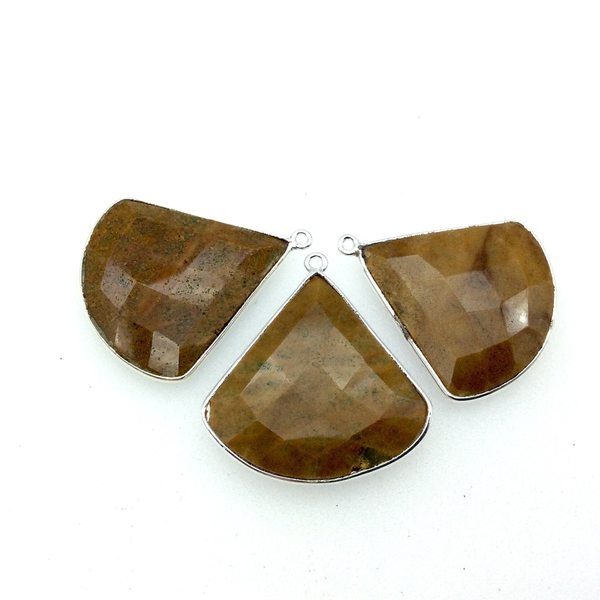 Genuine Yellow Jasper Cabochon Stone - Diamond Head