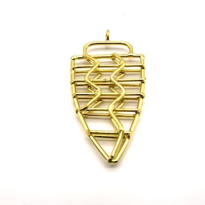 Arrowhead Pendant | Gold Metalwork Arrow Pendant