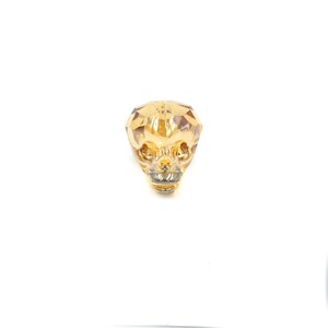 Crystal Skull Beads | 18mm x 20mm 3D Skull Glass Beads for Crafting