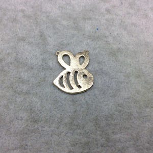 Brushed Gold Plated Copper Bee Charm Connector – 20mm x 25mm, Two Rings