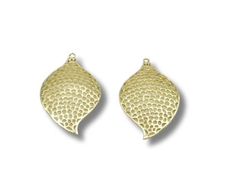 Plated Copper Leaf Component – Jewelry Making Findings (Pack of 2)
