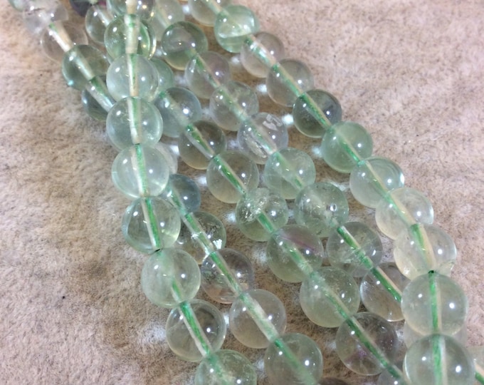 Green Fluorite Round Bead Strand, 8mm, approx. 50 beads per strand
