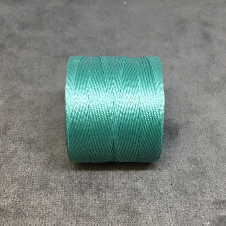861 Feet 287 Yards Measuring 0.12mm Thick Beadsmith S-Lon 70 Vintaj Jade Green Nylon MacrameJewelry Micro Cord FULL SPOOL